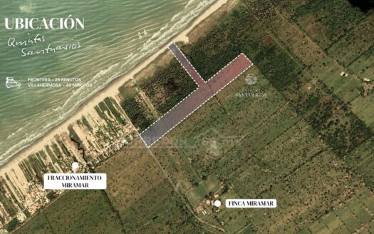F406.- LOTES EN VENTA EN QUINTAS SANTUARIOS | PLAYA MIRAMAR, TABASCO