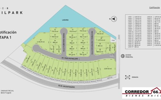 F404.- LOTE 29 EN VENTA | OILPARK PARQUE INDUSTRIAL BOUTIQUE