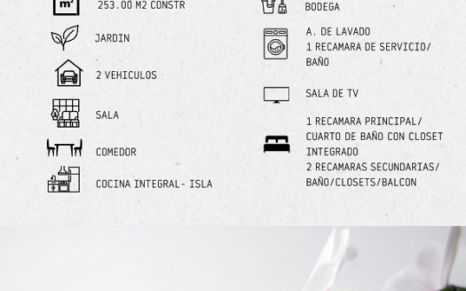 F384.- CASA EN VENTA | MODELO ORQUÍDEA XL – LOTE 110