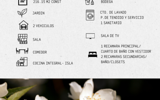 CASA EN VENTA | MODELO JAZMÍN – LOTE 15
